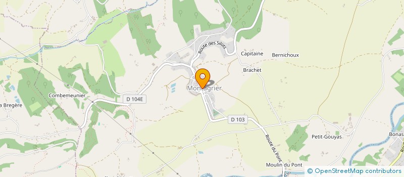 localisation de l'entreprise MONSIEUR BRUNO SABO  MONTAGRIER