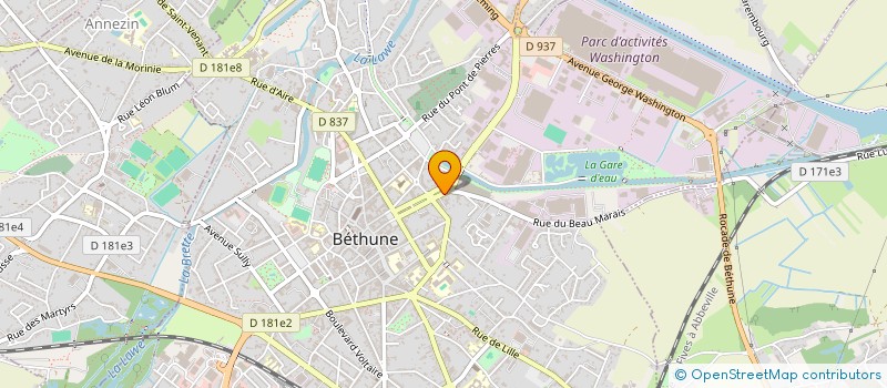 localisation de l'entreprise MONSIEUR BRUNO SABRE  BETHUNE