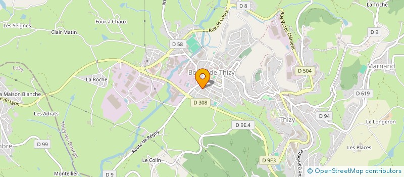 localisation de l'entreprise MONSIEUR BRUNO SAINT JEAN  COURS