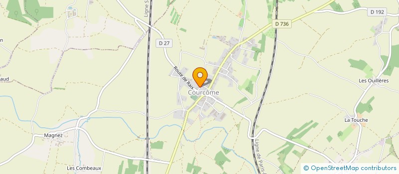 localisation de l'entreprise MONSIEUR BRUNO SAINT LEGER  COURCOME