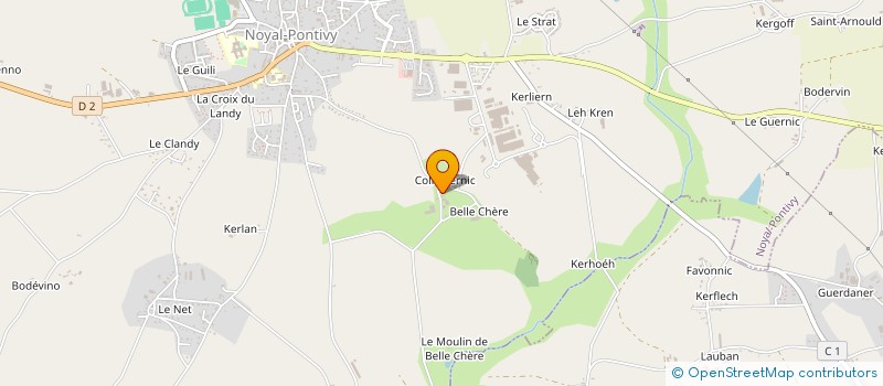 localisation de l'entreprise MONSIEUR BRUNO SAINT-LOUIS  NOYAL-PONTIVY