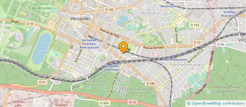 localisation de l'entreprise MONSIEUR BRUNO SAINT SUPERY à VERSAILLES