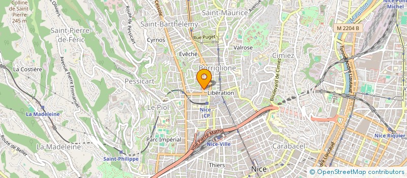 localisation de l'entreprise MONSIEUR BRUNO SALCICCIA à NICE