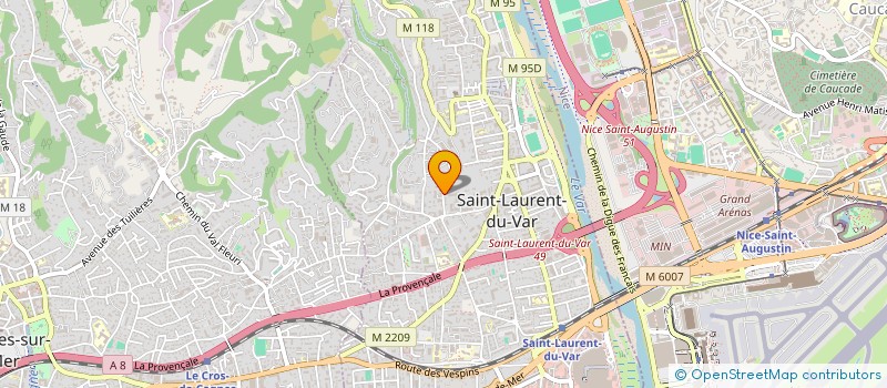 localisation de l'entreprise MONSIEUR BRUNO SALMON  SAINT-LAURENT-DU-VAR