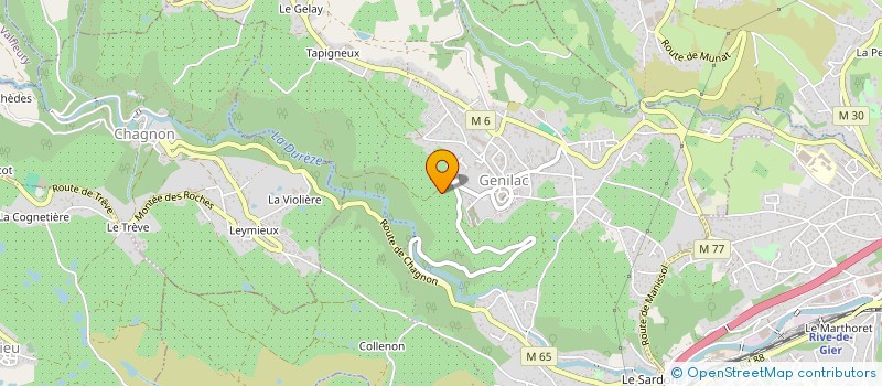 localisation de l'entreprise MONSIEUR BRUNO SALVADOR  GENILAC