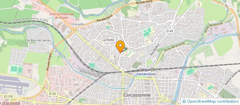 localisation de l'entreprise MONSIEUR BRUNO SALVETAT à CARCASSONNE