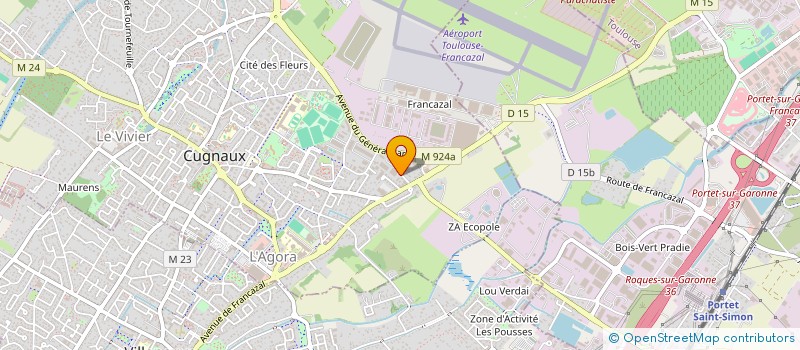 localisation de l'entreprise MONSIEUR BRUNO SANCHES  CUGNAUX