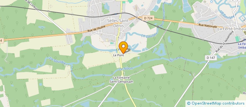 localisation de l'entreprise MONSIEUR BRUNO SANDRE  SELLES-SAINT-DENIS