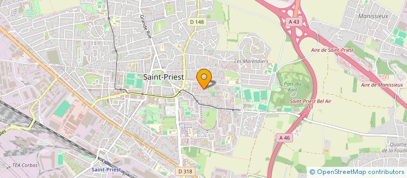 localisation de l'entreprise MONSIEUR BRUNO SANFRATELLO  SAINT-PRIEST