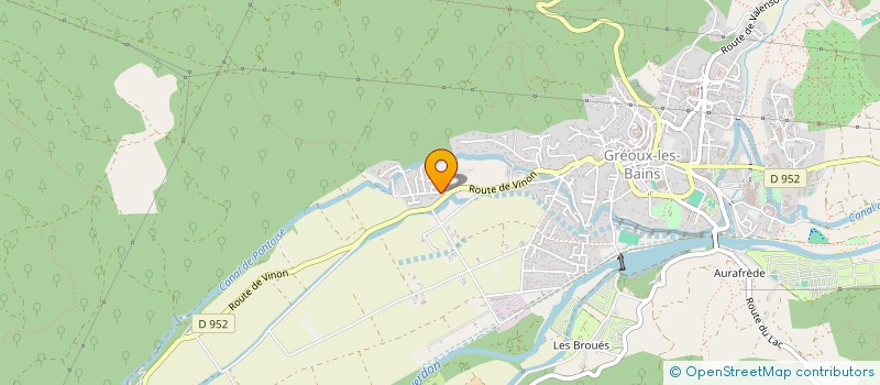 localisation de l'entreprise MONSIEUR BRUNO SARRADE  GREOUX-LES-BAINS