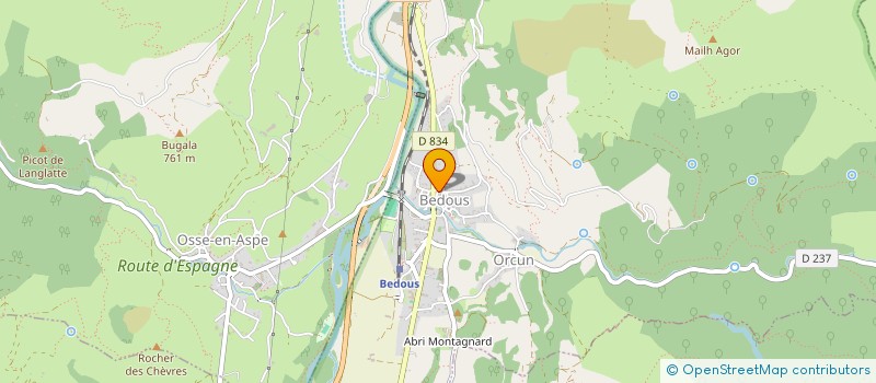 localisation de l'entreprise MONSIEUR BRUNO SAUVESTRE à OSSE-EN-ASPE