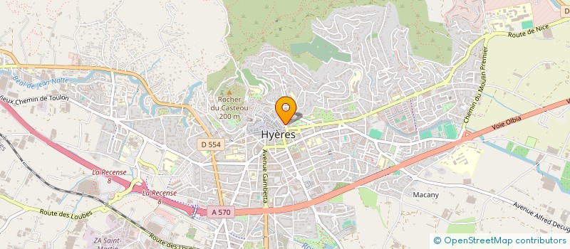 localisation de l'entreprise MONSIEUR BRUNO SAVOURNIN  HYERES