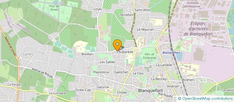 localisation de l'entreprise MONSIEUR BRUNO SCHNEERBERGER à BLANQUEFORT