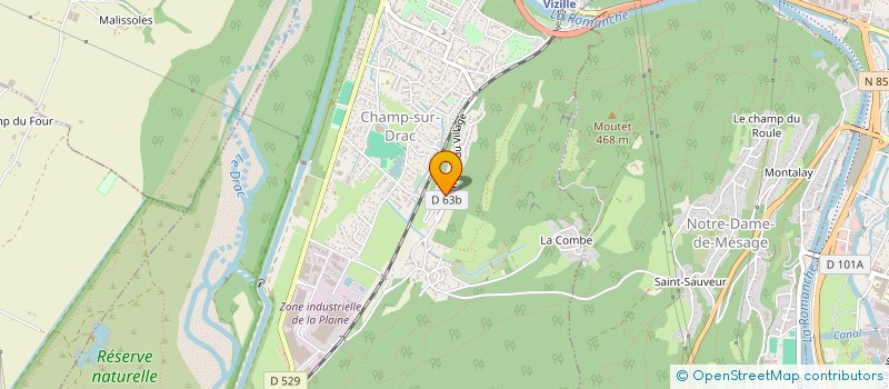 localisation de l'entreprise MONSIEUR BRUNO SCIASCIA  CHAMP-SUR-DRAC