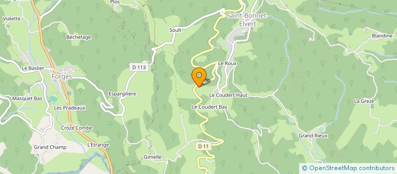 localisation de l'entreprise MONSIEUR BRUNO SERGENT  SAINT-BONNET-ELVERT