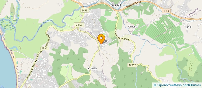 localisation de l'entreprise MONSIEUR BRUNO SERGIO  GROSSETO-PRUGNA