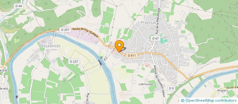 localisation de l'entreprise MONSIEUR BRUNO SERVANT à PRAYSSAC