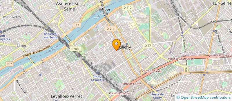 localisation de l'entreprise MONSIEUR BRUNO SEVERI à CLICHY
