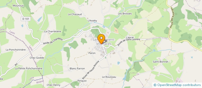 localisation de l'entreprise MONSIEUR BRUNO SIMONARD à SAINT-CLEMENT-LES-PLACES