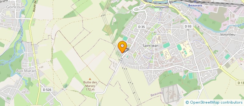 localisation de l'entreprise MONSIEUR BRUNO SIMONET  BEAUVAIS