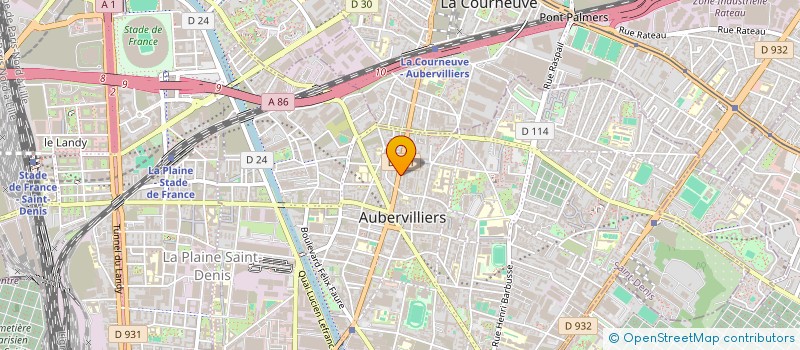 localisation de l'entreprise MONSIEUR BRUNO SIROY à AUBERVILLIERS