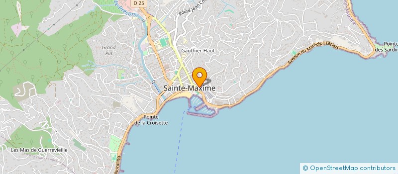 localisation de l'entreprise MONSIEUR BRUNO SOBRAL RIBEIRO à SAINTE-MAXIME