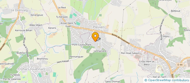 localisation de l'entreprise MONSIEUR BRUNO SOUBIGOU à PLEUVEN