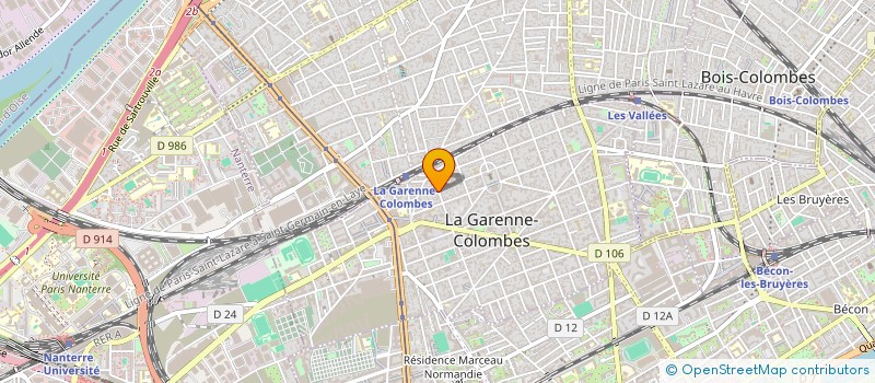 localisation de l'entreprise MONSIEUR BRUNO SPACCAROTELLA  LA GARENNE-COLOMBES