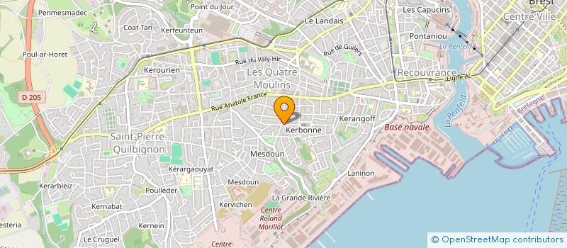 localisation de l'entreprise MONSIEUR BRUNO SPERTI à BREST
