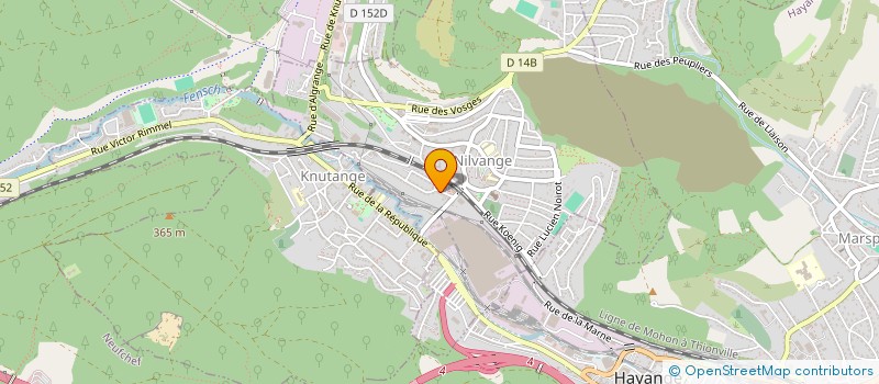 localisation de l'entreprise MONSIEUR BRUNO SPOLENAK  NILVANGE