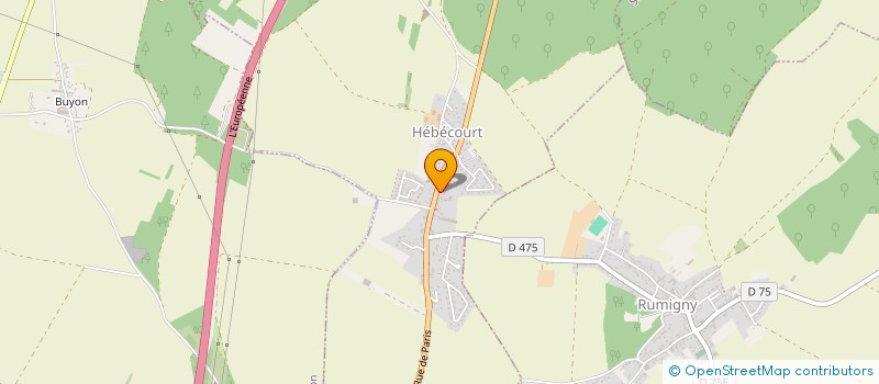 localisation de l'entreprise MONSIEUR BRUNO STEFANCZYK  HEBECOURT