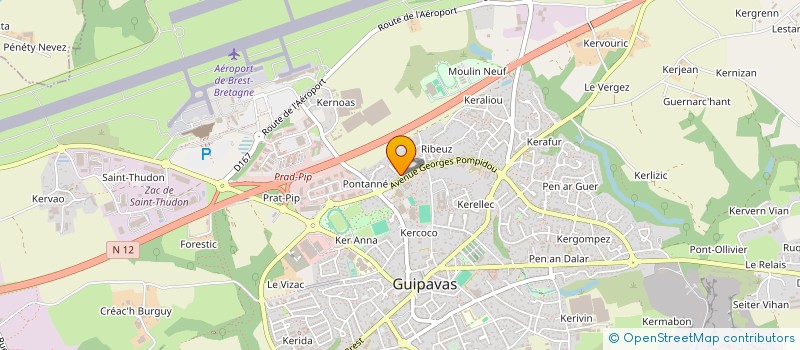 localisation de l'entreprise MONSIEUR BRUNO STRILL  GUIPAVAS