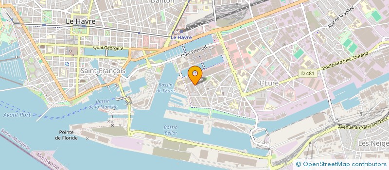 localisation de l'entreprise MONSIEUR BRUNO TABERKANE  LE HAVRE