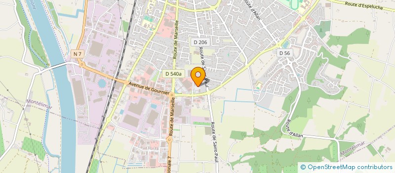 localisation de l'entreprise MONSIEUR BRUNO TAILLAND  MONTELIMAR