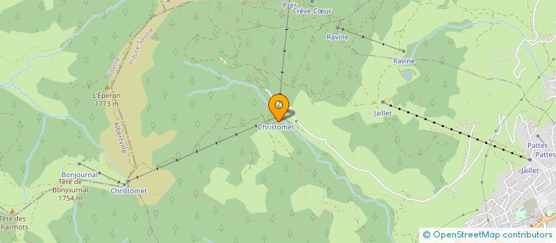 localisation de l'entreprise MONSIEUR BRUNO TAILLEUR  MEGEVE