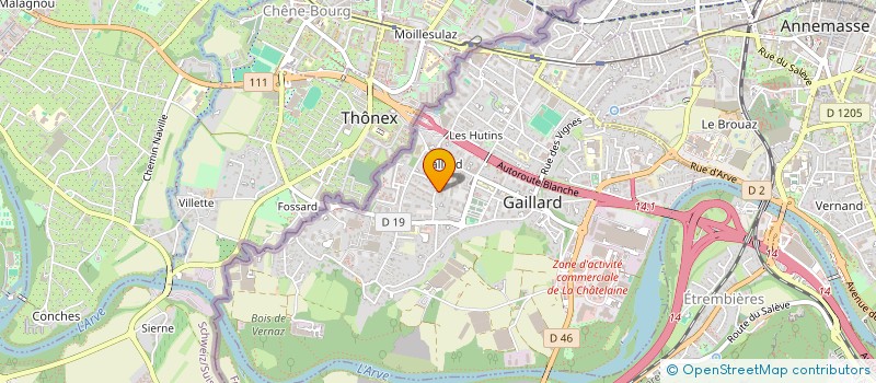 localisation de l'entreprise MONSIEUR BRUNO TALLON  GAILLARD