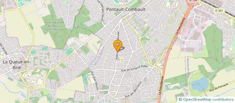 localisation de l'entreprise MONSIEUR BRUNO TANQUERELLE à PONTAULT-COMBAULT