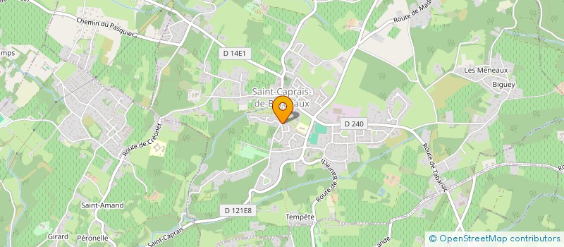 localisation de l'entreprise MONSIEUR BRUNO TARGON  SAINT-CAPRAIS-DE-BORDEAUX