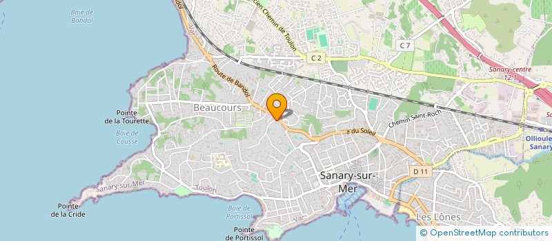 localisation de l'entreprise MONSIEUR BRUNO TEISSEIRE  SANARY-SUR-MER