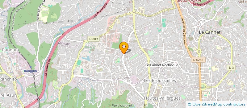 localisation de l'entreprise MONSIEUR BRUNO TEISSEIRE à LE CANNET