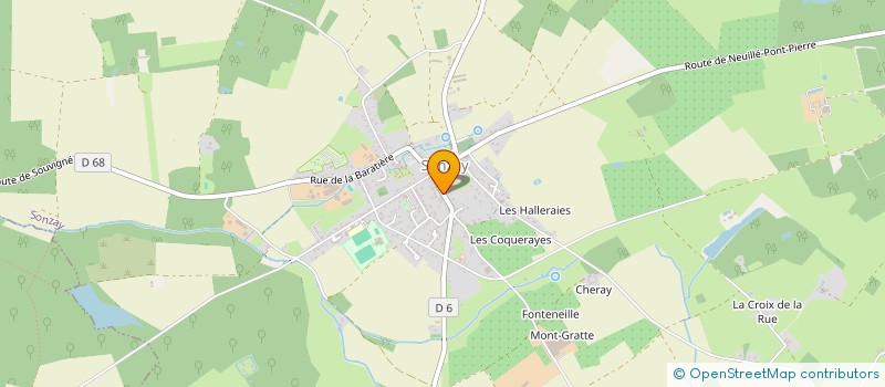 localisation de l'entreprise MONSIEUR BRUNO TELLIER  SONZAY