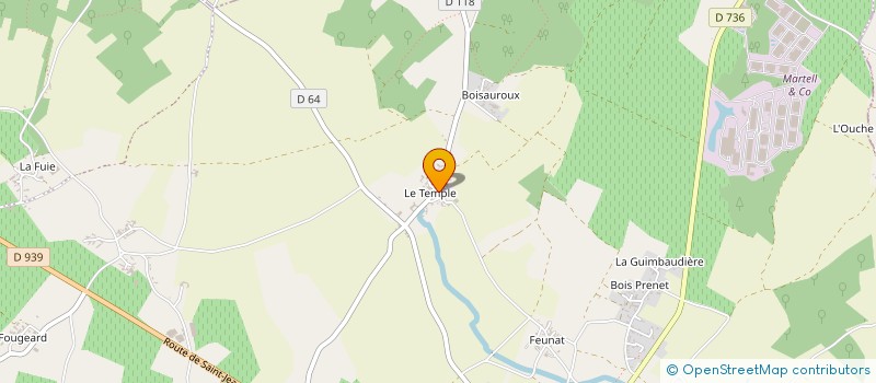 localisation de l'entreprise MONSIEUR BRUNO TEMPERAULT à ROUILLAC