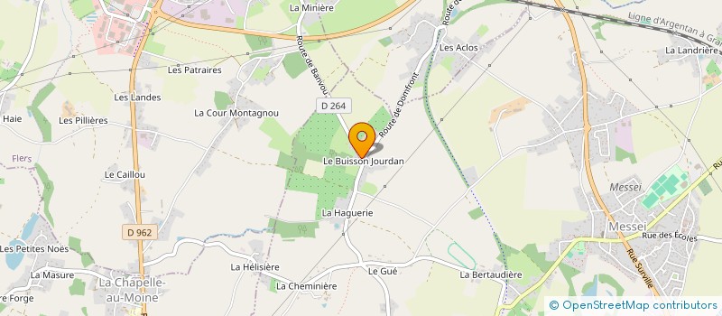 localisation de l'entreprise MONSIEUR BRUNO TENCE à MESSEI