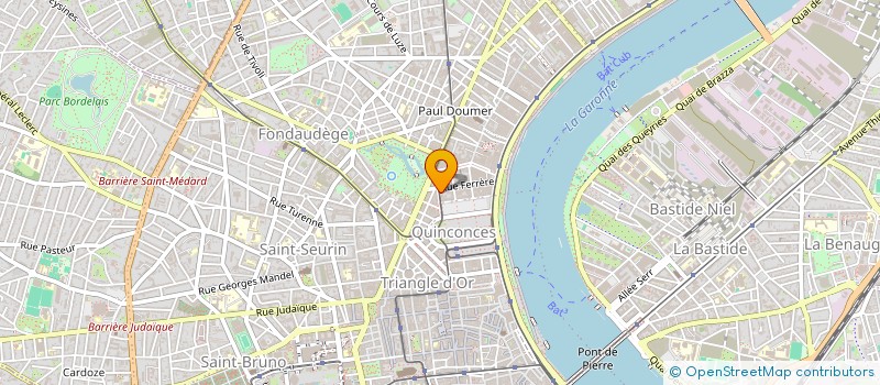 localisation de l'entreprise MONSIEUR BRUNO TESSIER à BORDEAUX
