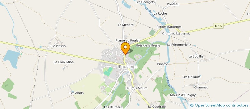 localisation de l'entreprise MONSIEUR BRUNO TETARD à POULAINES