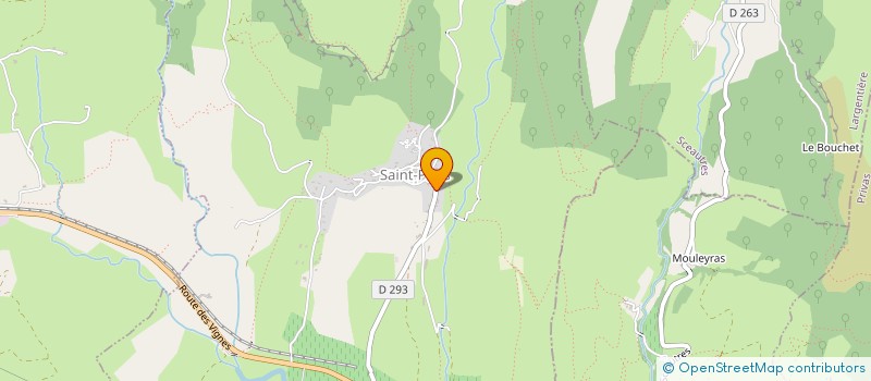 localisation de l'entreprise MONSIEUR BRUNO TEYSSIER  SAINT-PONS