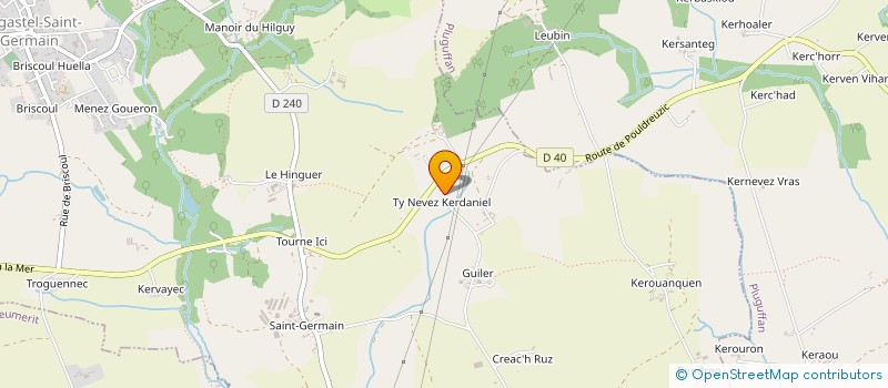 localisation de l'entreprise MONSIEUR BRUNO THEPOT  PLOGASTEL-SAINT-GERMAIN