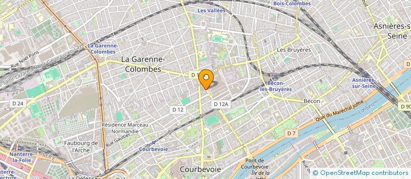 localisation de l'entreprise MONSIEUR BRUNO THERESE à COURBEVOIE