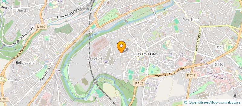 localisation de l'entreprise MONSIEUR BRUNO THEVENET  POITIERS