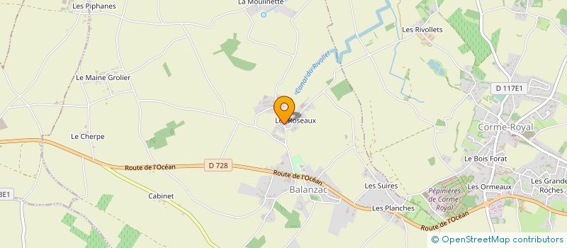 localisation de l'entreprise MONSIEUR BRUNO THOMAS à BALANZAC